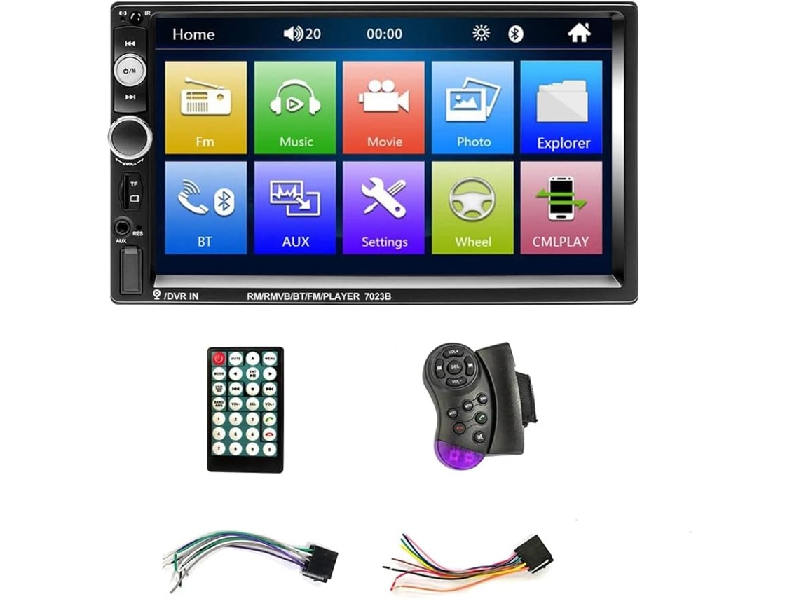 Rádio Multimídia Automotivo de 7 Polegadas com Bluetooth, Mp5 Player e Usb. SFUSHOS