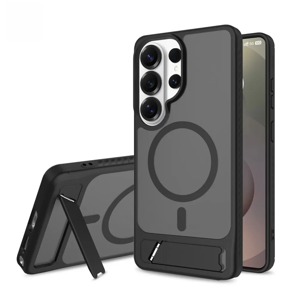 (preto, Galaxy S26 Ultra) Capa Magnética À Prova De Choque Com Suporte Para Carregamento Sem Fio