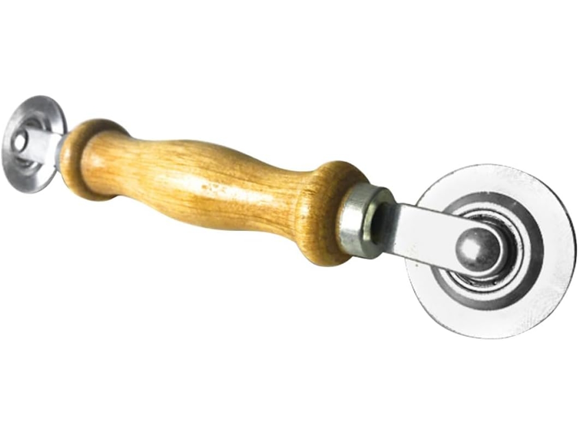 Rolo De Aço Inoxidável Com Cabo Ferramenta Metal Para Aplicação Moldur