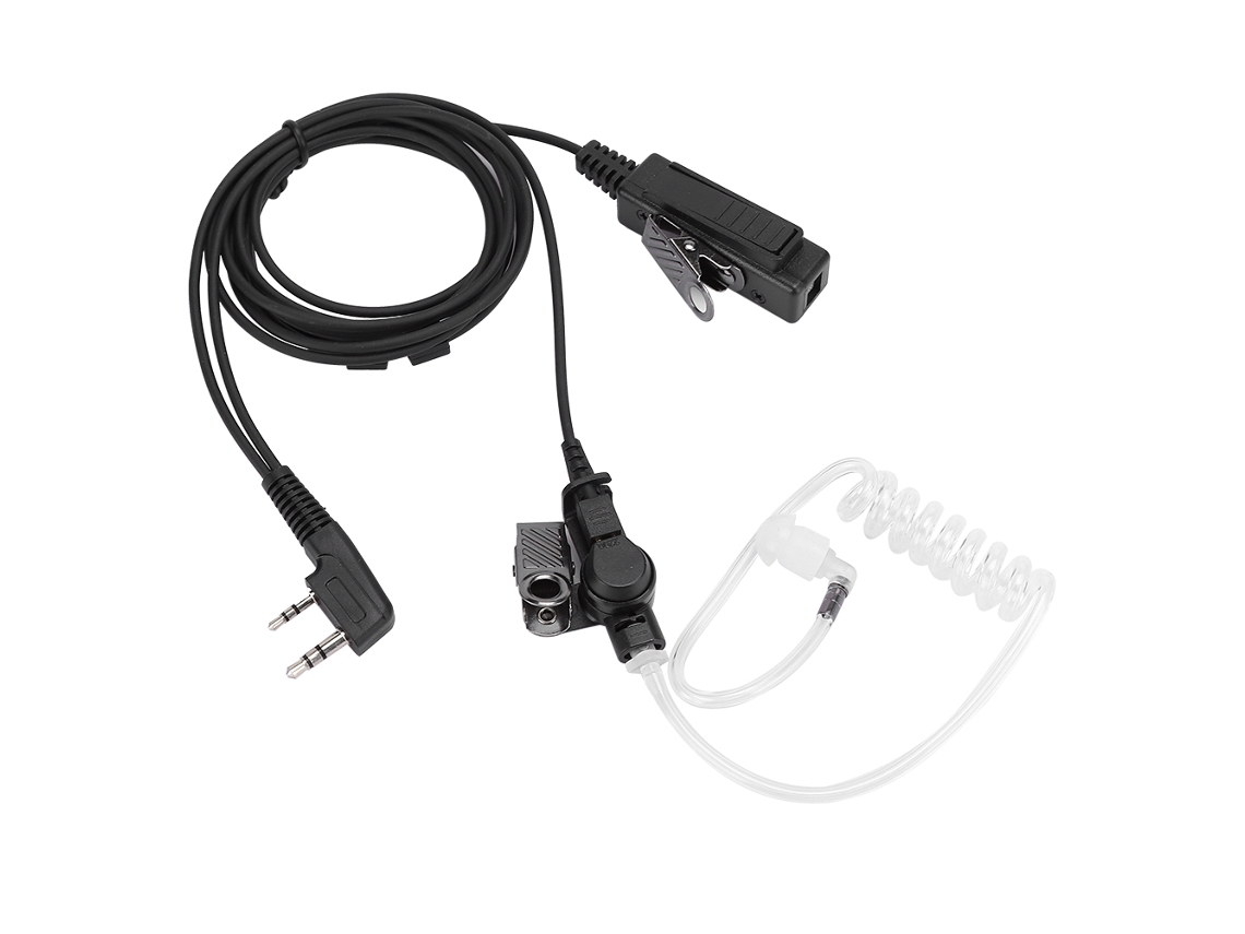 Fone De Ouvido Com Microfone Para Rádio Walkie Talkie 3.5mm 5mm Pipe Acústico Ptt