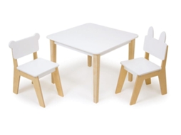 Conjunto De Mesa E Cadeiras De Madeira Mentari Para Crianças Móveis De Brincar