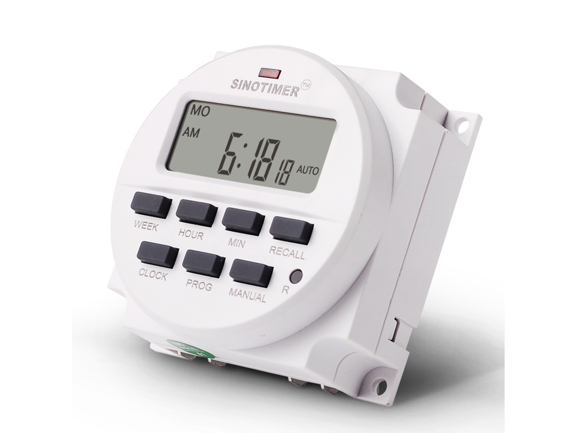 Interruptor Temporizador Digital 16a com LCD AQUAFORGE