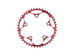 Engrenagem YURU para bike de montanha, 5 parafusos, 110bcd/130bcd, montagem direta, 44t, vermelha