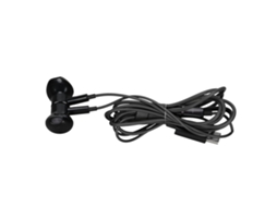 Fones Mali com fio Type C para Google Huawei, com redução de ruído e microfone, preto