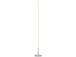 Candeeiro De Pé Moderno Com Brilho E Temperaturas De Cor Ajustáveis 3000k-6000k Controlo Remoto Ø20x150 Cm Prata