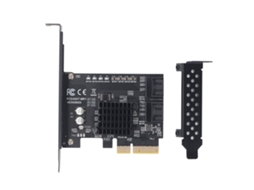 Placa De Expansão Sata3.0 Pci E4 Porta 6gbps Chipset 88se9230 Adaptador Raid De 4 Portas