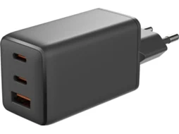 Carregador Parede GOODIS 67W (USB A+C+C - Preto)