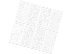 Estêncil seguro para crianças, feito de material de alta qualidade e precisão no corte, ideal para decoração de paredes, projetos escolares e arte.