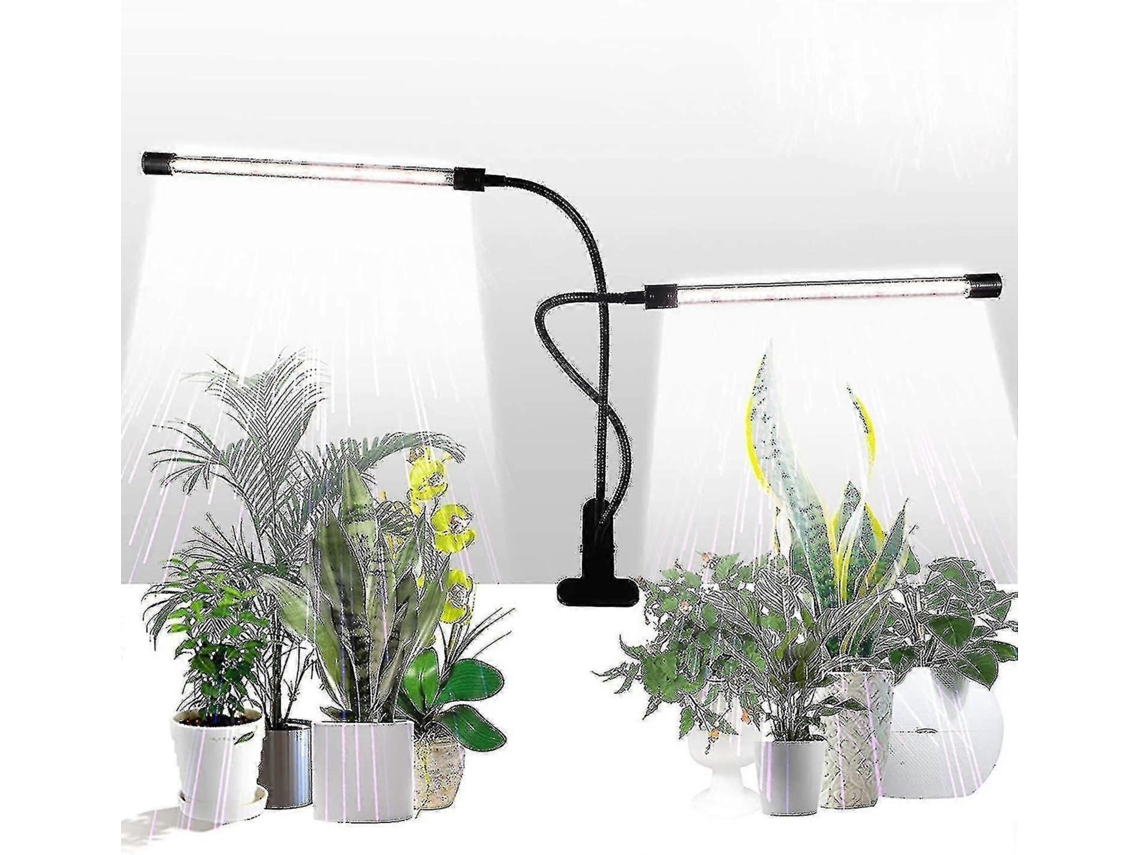 Lâmpada De Cultivo, Luz Solar Branca, 50w, 84 Leds, Com Suporte Duplo, Temporizador De 4/8/12 Horas E 5 Níveis De Intensidade. Aquaforge