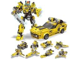 Kit Stem Kits De Construção De Robô Transformador Stem 8 Em 1, Brinquedo, Carro, Robô, Avio, Navio, Camião, Kits De Construção Para Meninos Lurelia