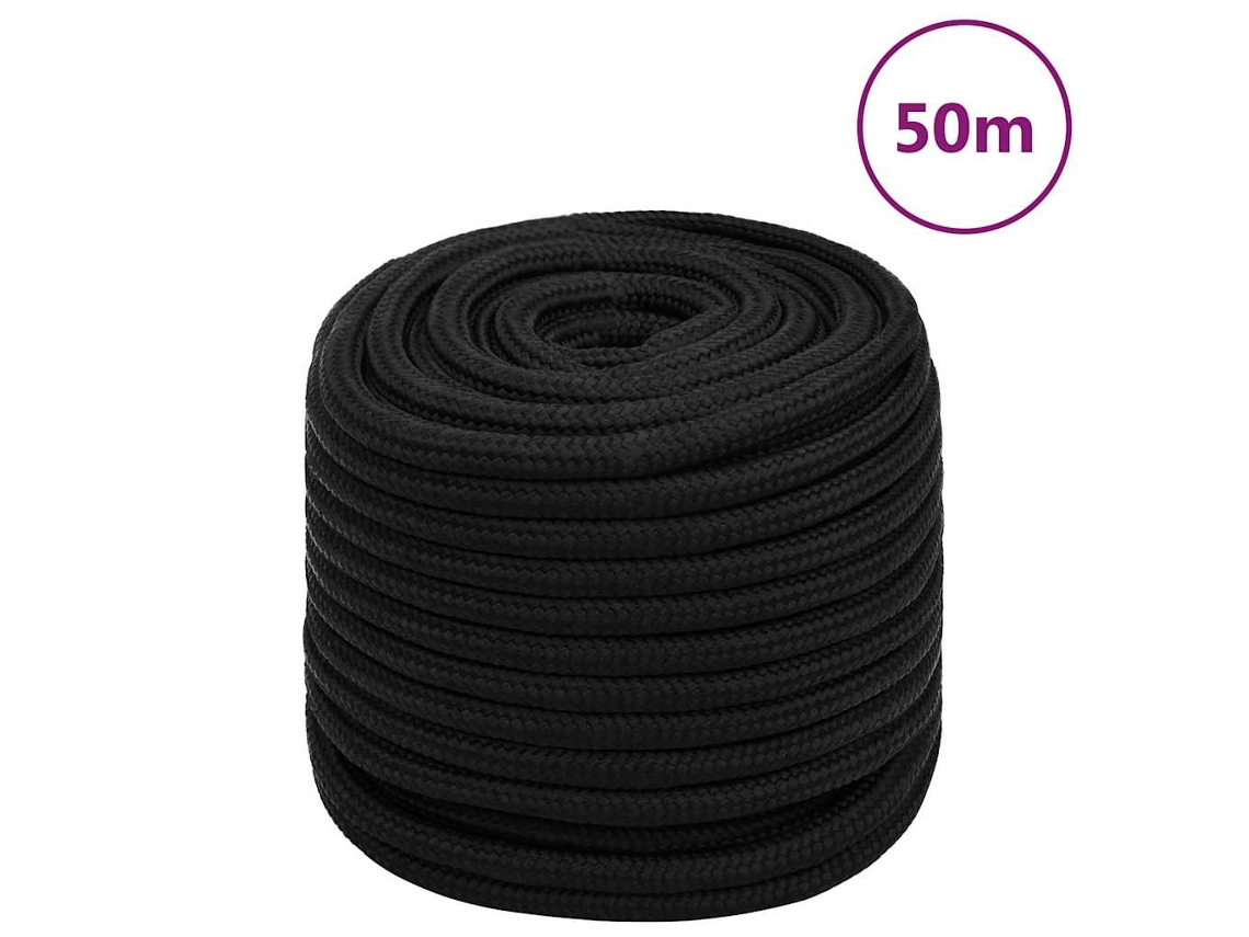 Rope, Ropes Vidaxl Preto Poliéster (n/a)