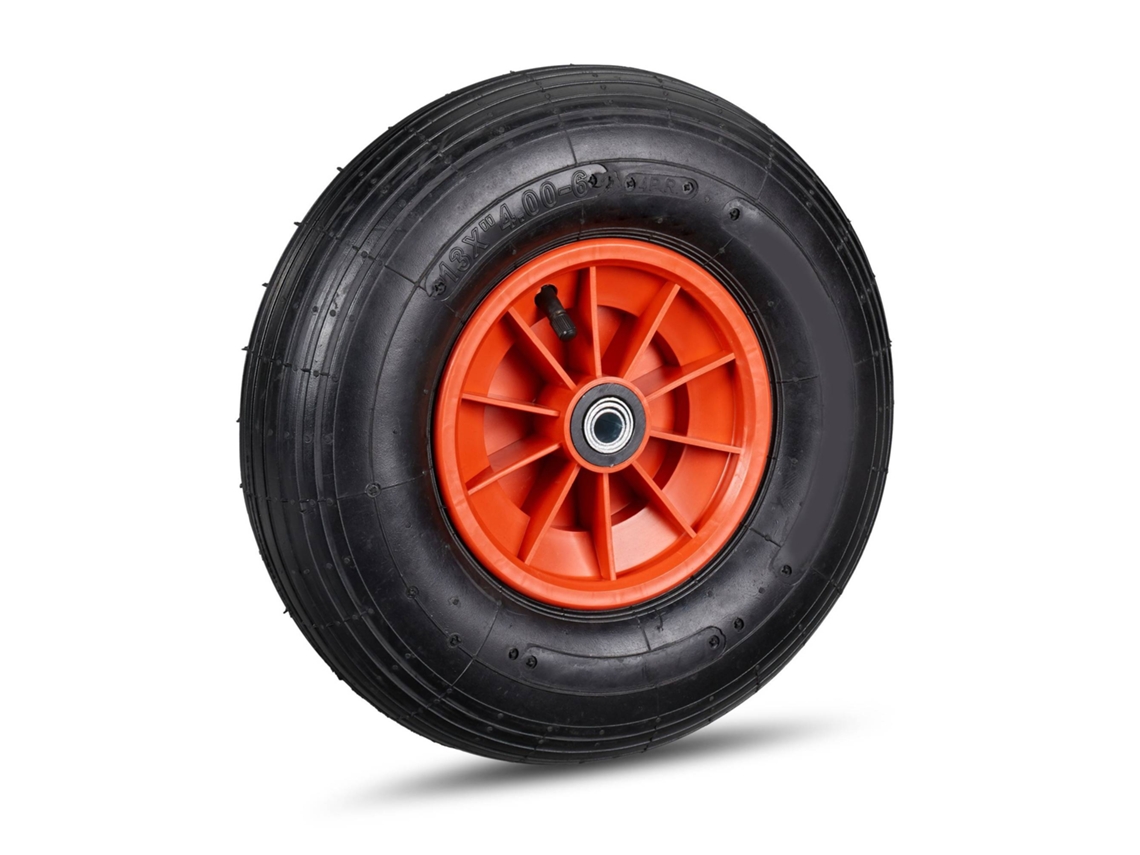 Pneu Para Carrinho De Mão Com Aro Plástico 4.00-6