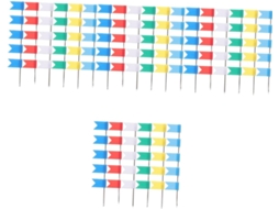 Alfinetes Decorativos Em Formato De Bandeira 100 Unidades X 4