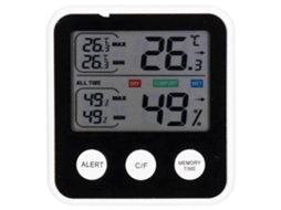 Termômetro E Higrômetro Com Visor Lcd Para Medição De Temperatura E Umidade Em Ambientes Internos.