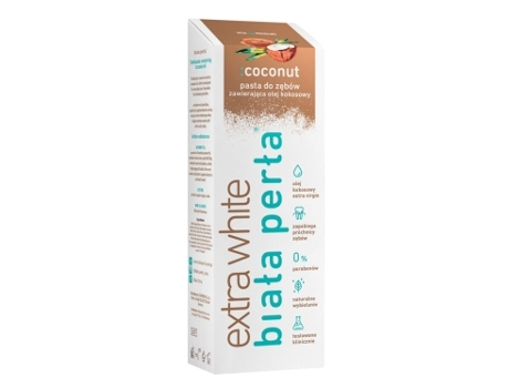 Pasta De Dentes Biala Perla Com Óleo De Coco 75 Ml Vitaprodukt