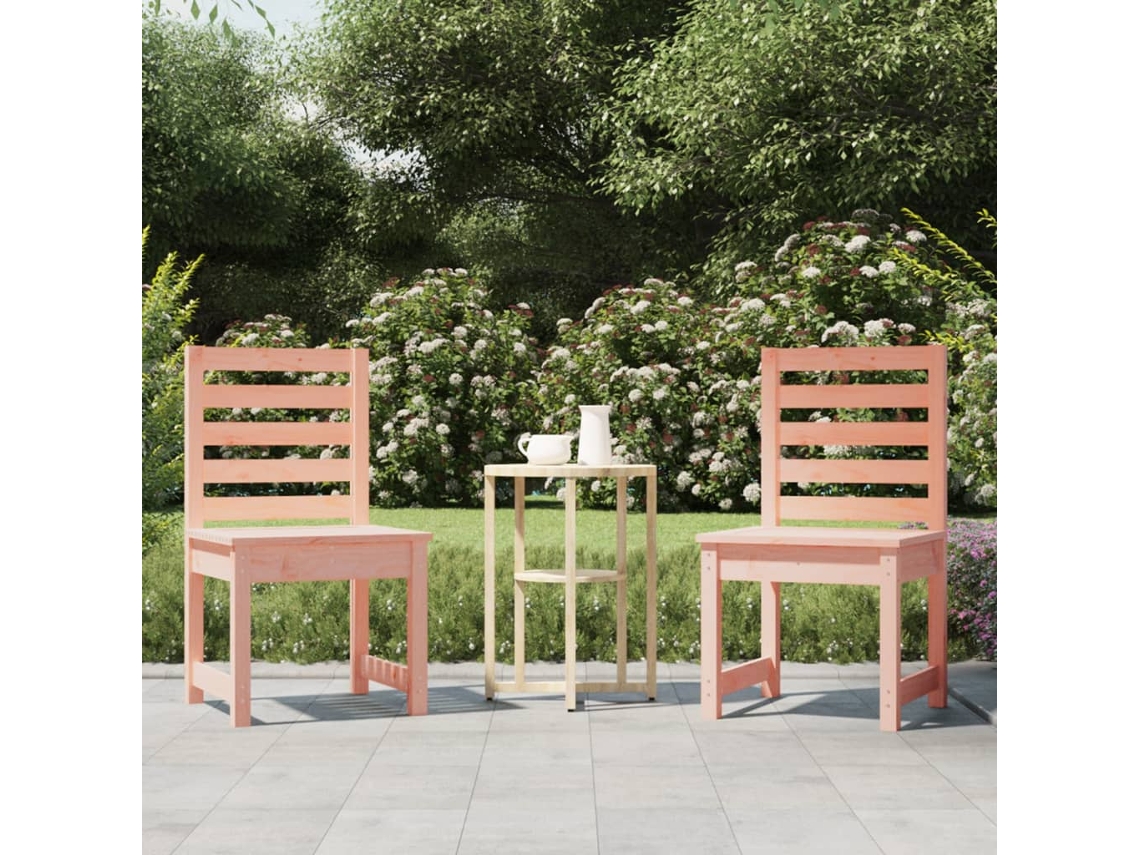 Cadeiras De Jardim 2 Pcs 50x48x91,5 Cm Madeira Douglas Maciça Dkd Home Decor