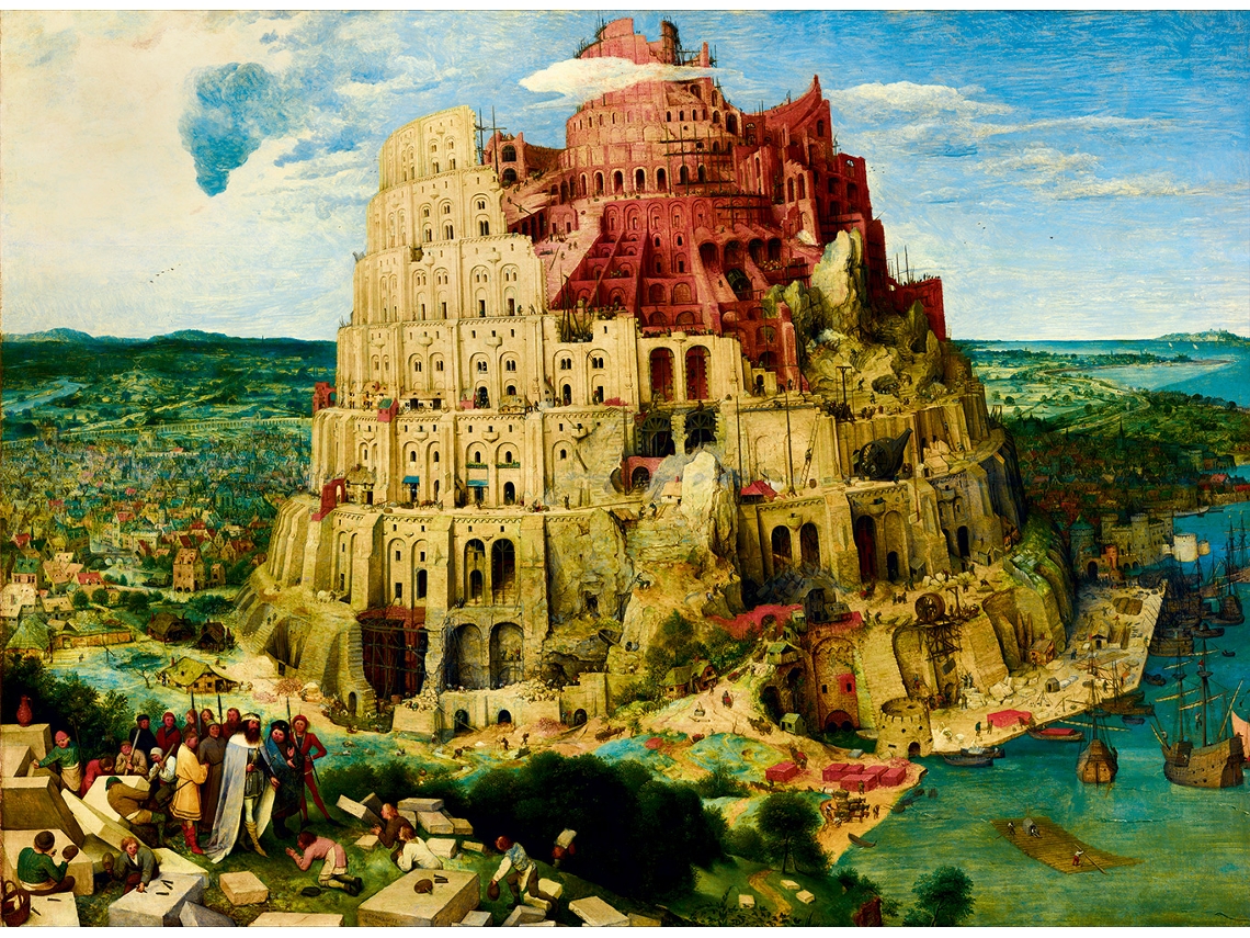 Quebra Cabeça Bluebird A Torre De Babel 1563 3000 Peças De Plástico Bluebird Puzzle