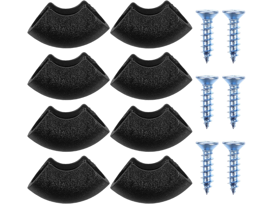 Doitool Conjunto De 2-protetores Pés Para Mesas E Escrivaninhas, Material Durável Em Plástico E Metal, Proteção