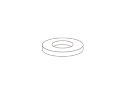 Anilha de Chapa Reforçada CHEMITOOL DIN 7349 3/16'' 4.8 Zincado Branco