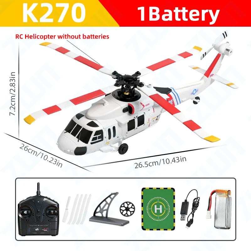 Helicóptero De Controle Remoto 2.4g Com Giroscópio De 6 Eixos E 4 Canais Para Manter A Altitude.