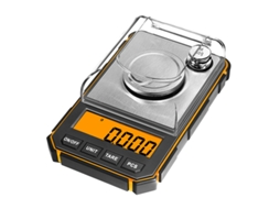 Balança Eletrônica Digital, Inclui Pesos De Calibração, Medição De Alta Precisão 50g 0,001g Aquaforge (laranja)