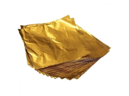 2026rebe 100 Peças de Envelopes de Papel Alumínio Dourado 8x8cm para Doces Chocolate Caramelos