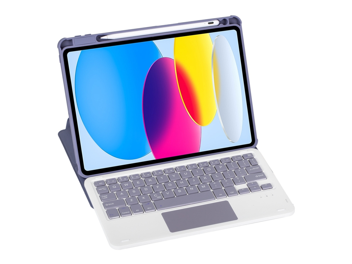 Lurelia Capa Com Teclado Bluetooth Para Ipad Mini 6 2021, Giratória, Acrílico, Azul Celeste
