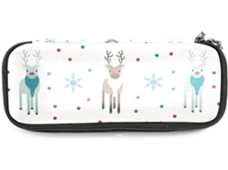 Esta estante grande com estampa de Rena e Neve é ideal para escola, mesa de trabalho, para adultos, meninas e meninos.