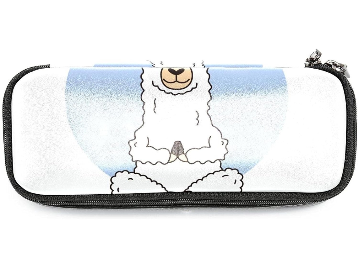Estojo Fofo De Alpaca Com Estampa Lhamas Ou Ioga, Grande Capacidade, Marcadores, Organizador, Nécessaire