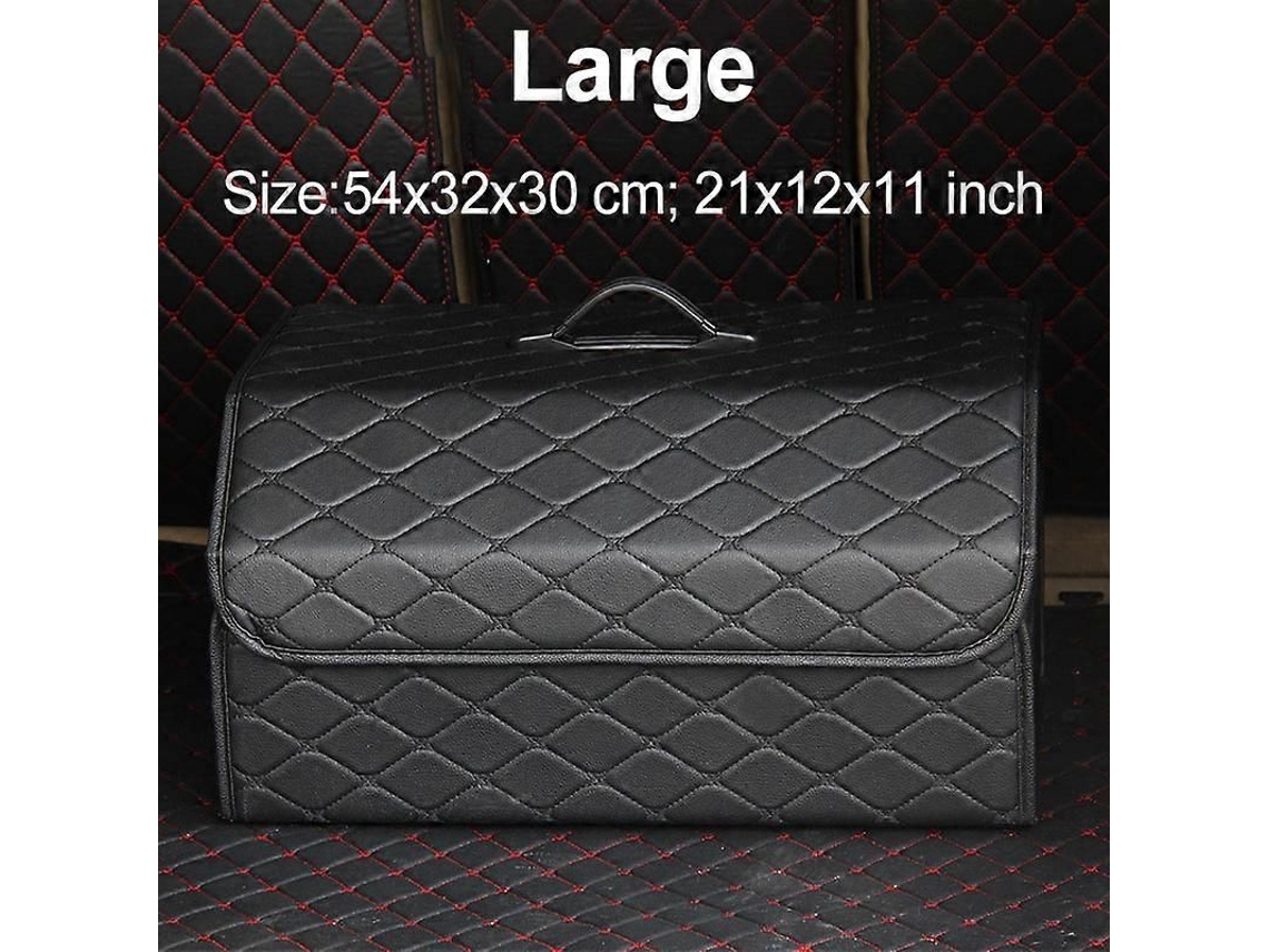 Organizador De Porta-malas Dobrável Em Couro, Ideal Para Guardar Objetos Em Carros, Suvs E Outros Veículos.