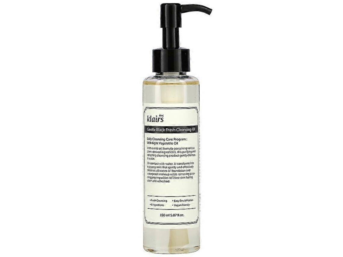 Óleo De Limpeza Suave Klairs Cool Black 150ml