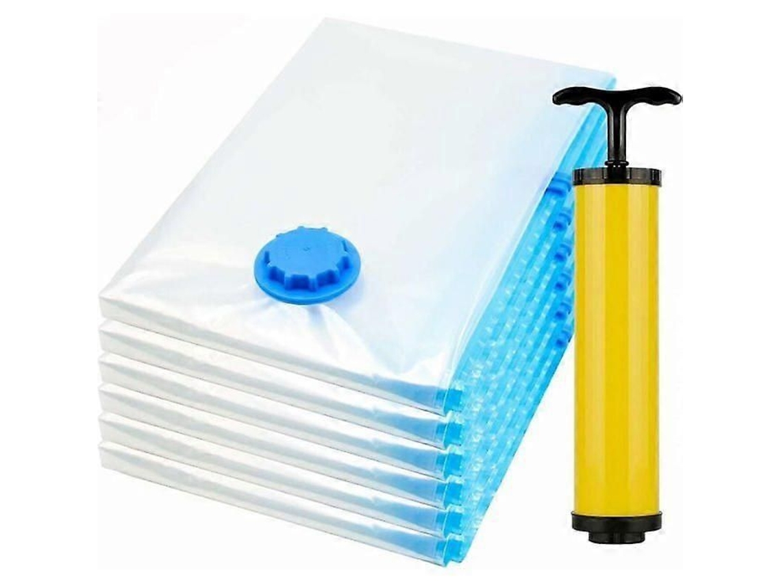 Saco De Armazenamento A Vácuo Reutilizável Com Bomba Viagem Para Roupas Cama, Cobe Rtores, Etc.