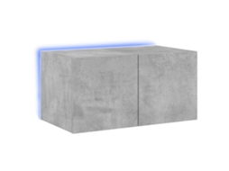 Tv Wall Cabinet, Tv Wall Cabinets Vidaxl Cinzeto Madeira Processada (60 X 35 X 31 Cm)