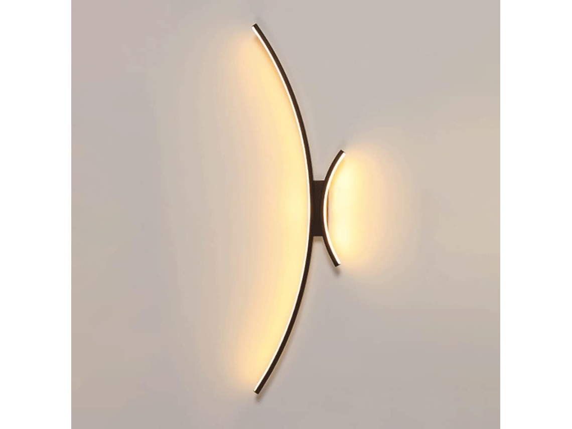 Applique Mural Branca, De Metal, Led, Moderna, Ultra-fina, Linear, 39, 10.2cm, Para Cabeceira