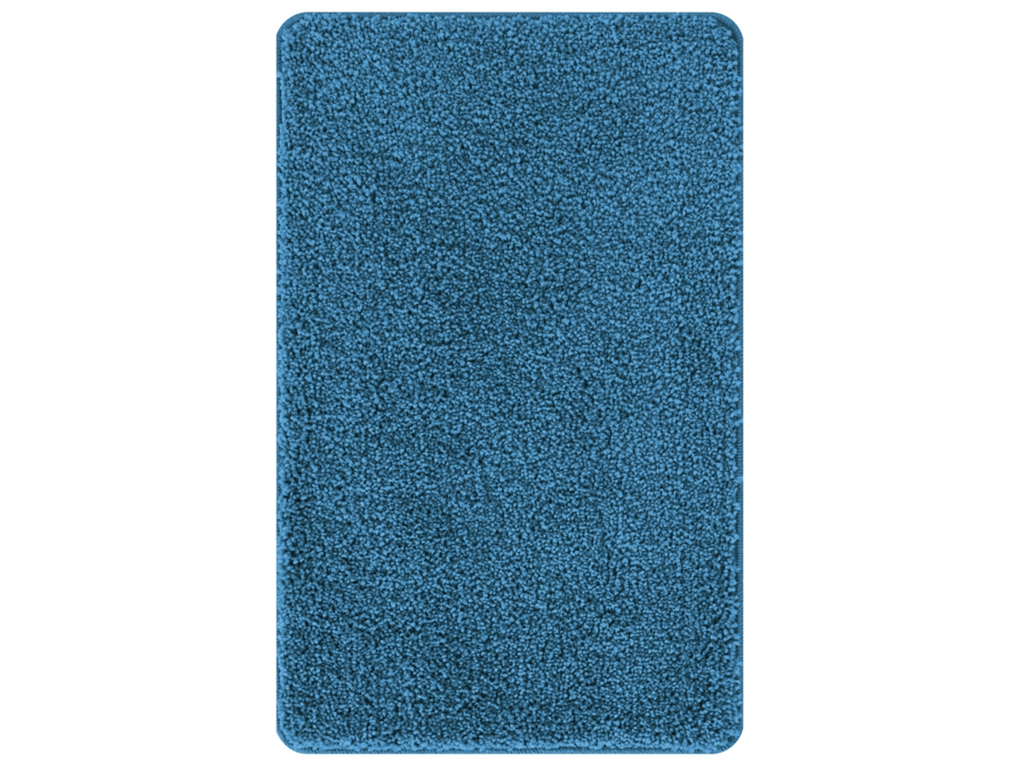 Conjunto 1 Tapete De Banho Antiderrapante Vidaxl Azul Polipropileno (60 X 90 Cm)