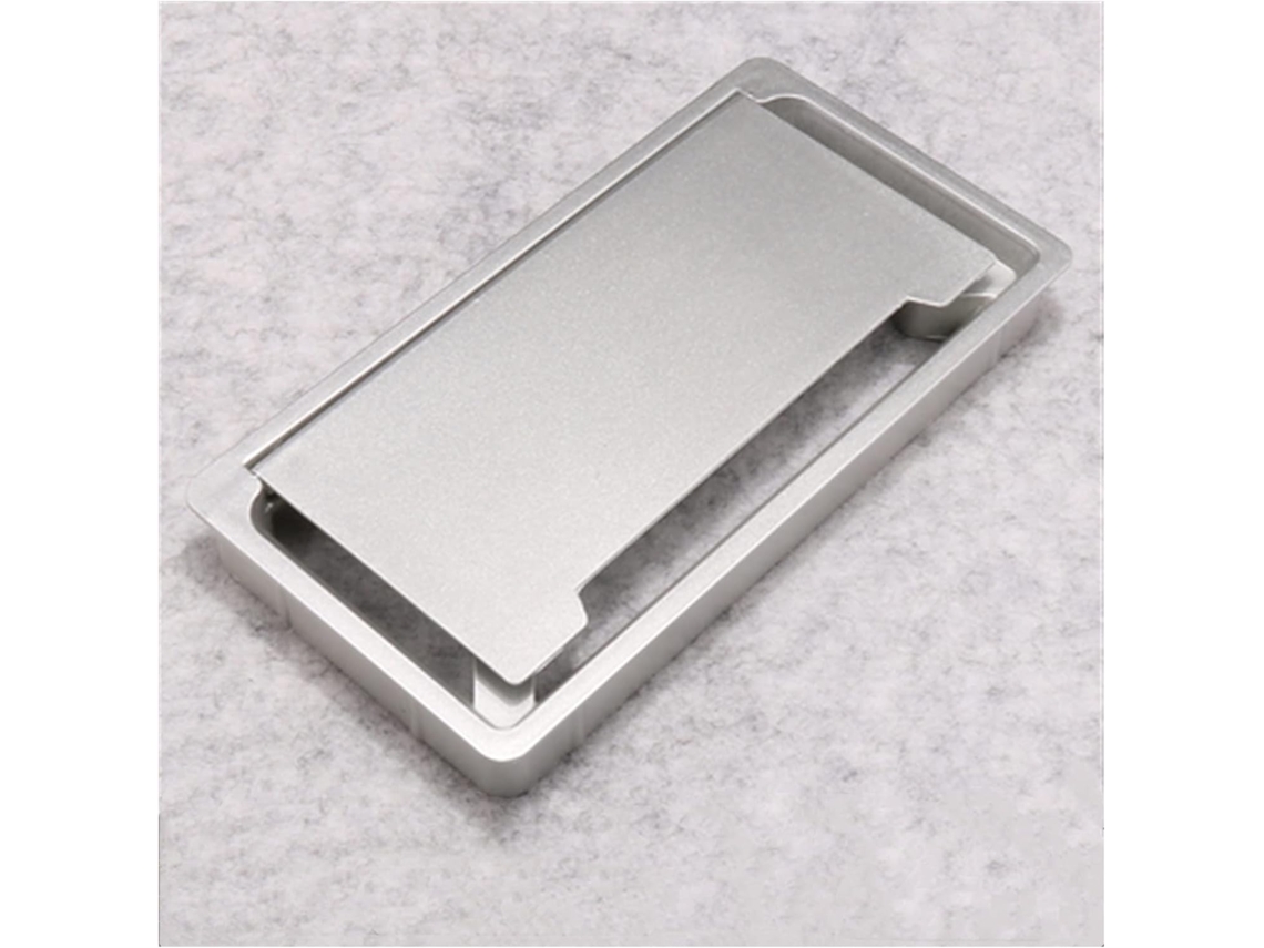 Ilhós Para Mesa, Plugues Cabos Em Abs, Base Retangular,