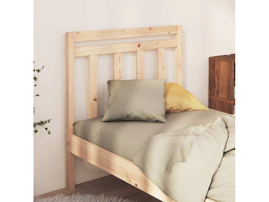 Vidaxl Cabeceira De Cama 95x4x100 Cm Pinho Maciço