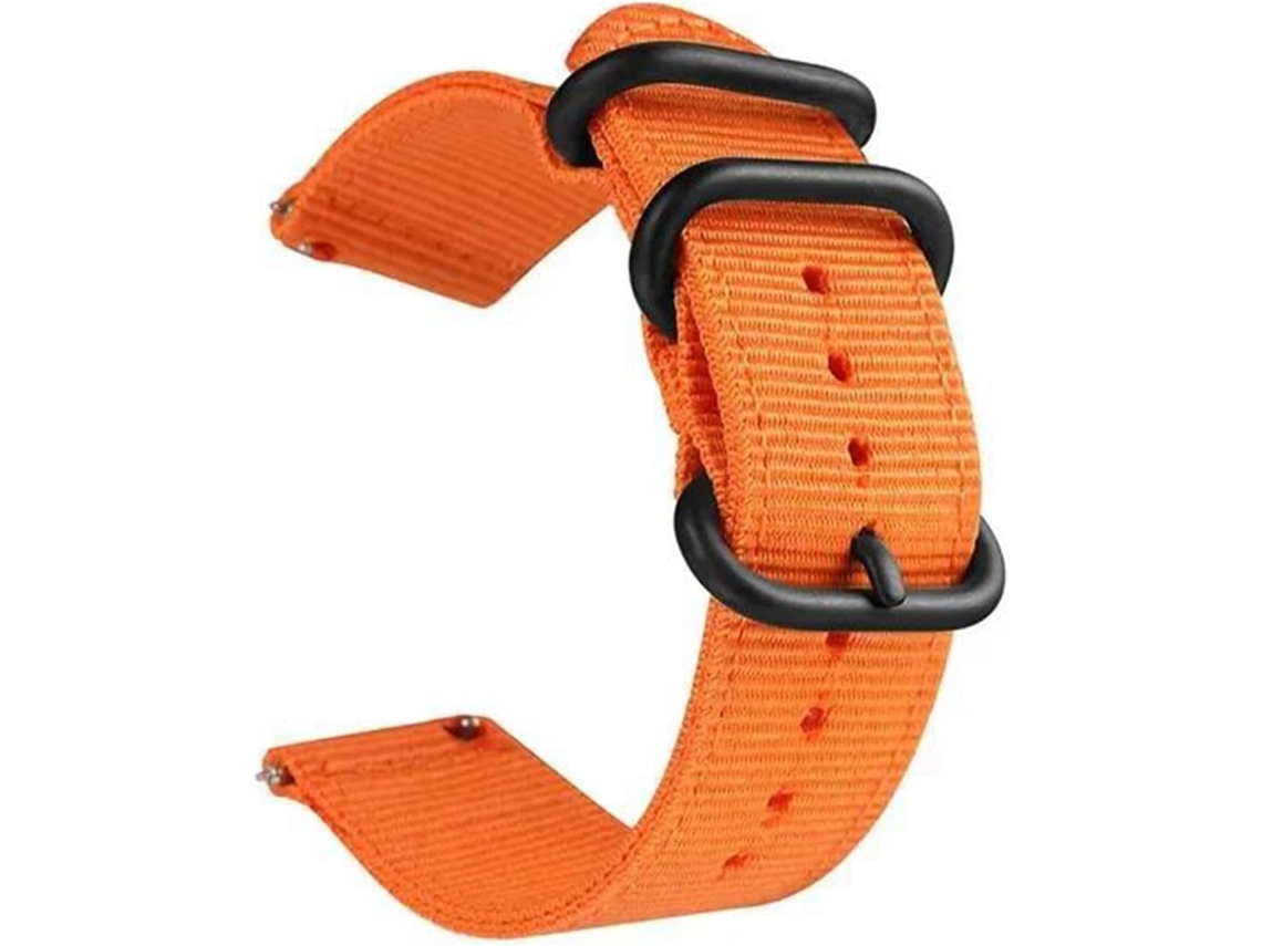Pulseira de para Relógio 24 Mm Nylon Leve Impermeável Fivela Aço Inoxidável Resistente Água Fácil