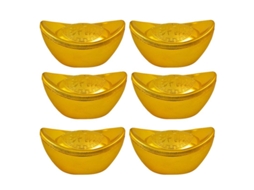 Lingote de Ouro de Simulação 6Pcs ALLINLESS