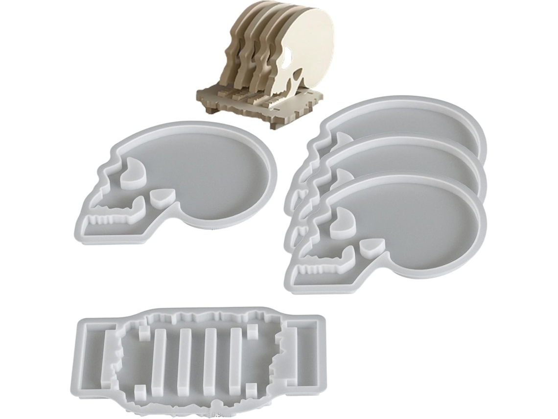 Resina Em Formato De Caveira, Fácil De Usar, Para Decoração De Artesanato E Eventos Temáticos Silicone