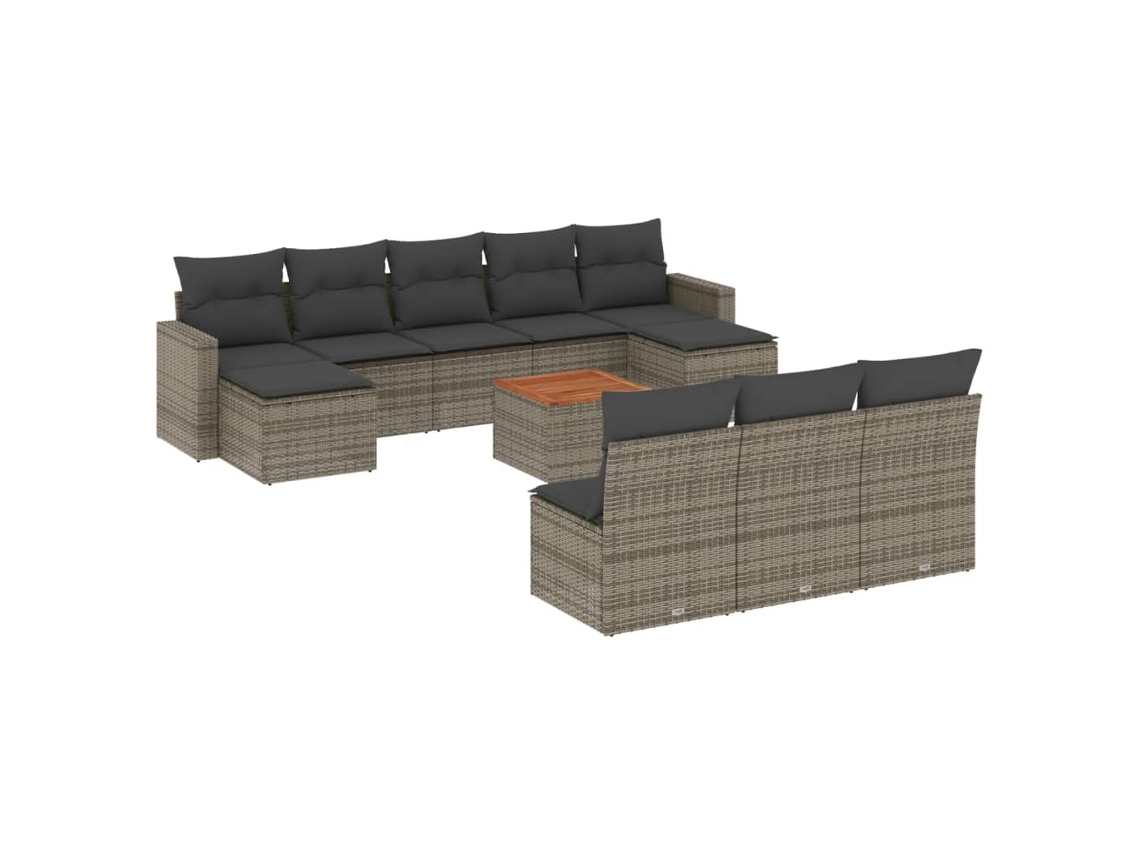 Garden Sofa Set, Garden Sofa Sets Vidaxl Cinzeto Rattan / Vime (n/a)