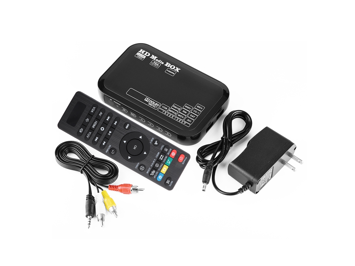 Aetheria reprodutor de Mídia Mini Box Full Hd 1080p Suporta Mmc Rmvb Mp3 Avi Mkv Usb Hdmi