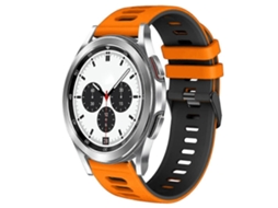 Pulseira De Silicone Bicolor Para Samsung Galaxy Watch 4 Classic 42mm 20mm