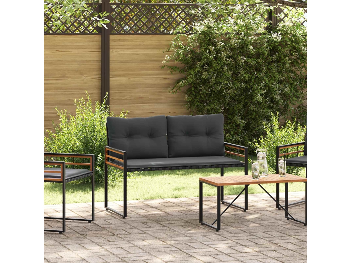 Vidaxl Banco De Camada De Madeira Liso Cinzento-baço 114 X 55 X 77 Cm