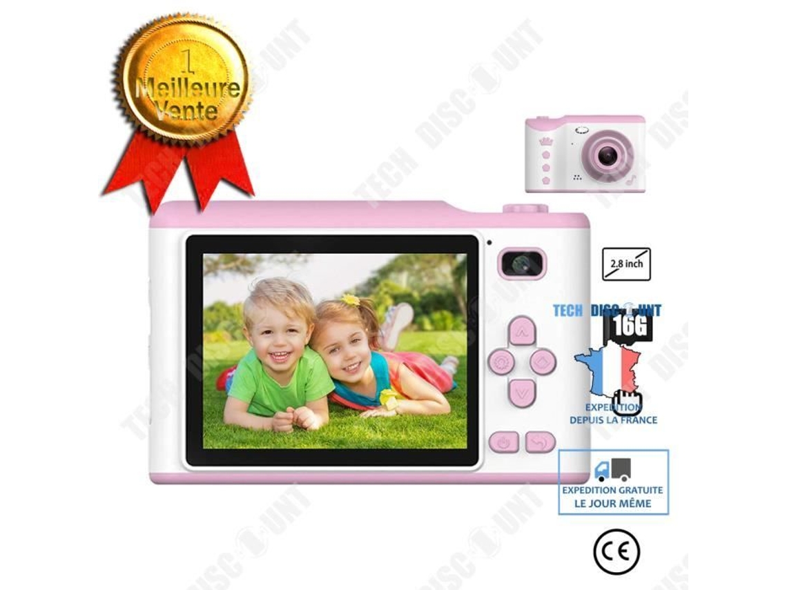 Câmera Digital Td® Mini Câmera Slr 800w Tela Lcd 2,8 Polegadas Rosa Brilvibera