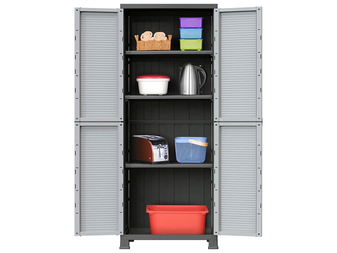 Vidaxl Armário De Plástico 68x39x171,5 Cm