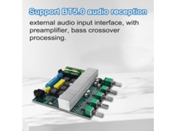 Laxiscreed Amplificador De Áudio Bluetooth 50w + 50w De Alta Potência