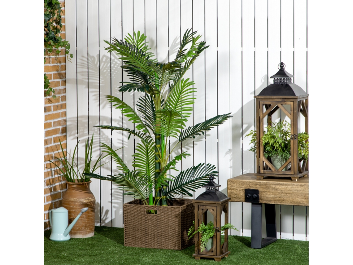 Planta Artificial De Palmeira Artificial 150cm Com Preenchimento De Cimento Para Uso Interno, Decorativa E Fácil De Manter, Verde-kd
