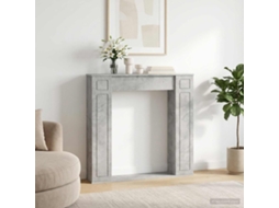 Vidaxl Moldura De Lareira Cinzento Cimento 100 X 20 X 100 Cm