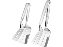 Conjunto De 2 Pinças Multifuncionais 3em 1em Aço Inoxidável Para Carne Bovina, Pão, Churrasco E Outros Utensílios De